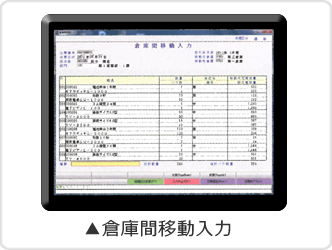 食品業界　販売管理システムで倉庫間移動入力